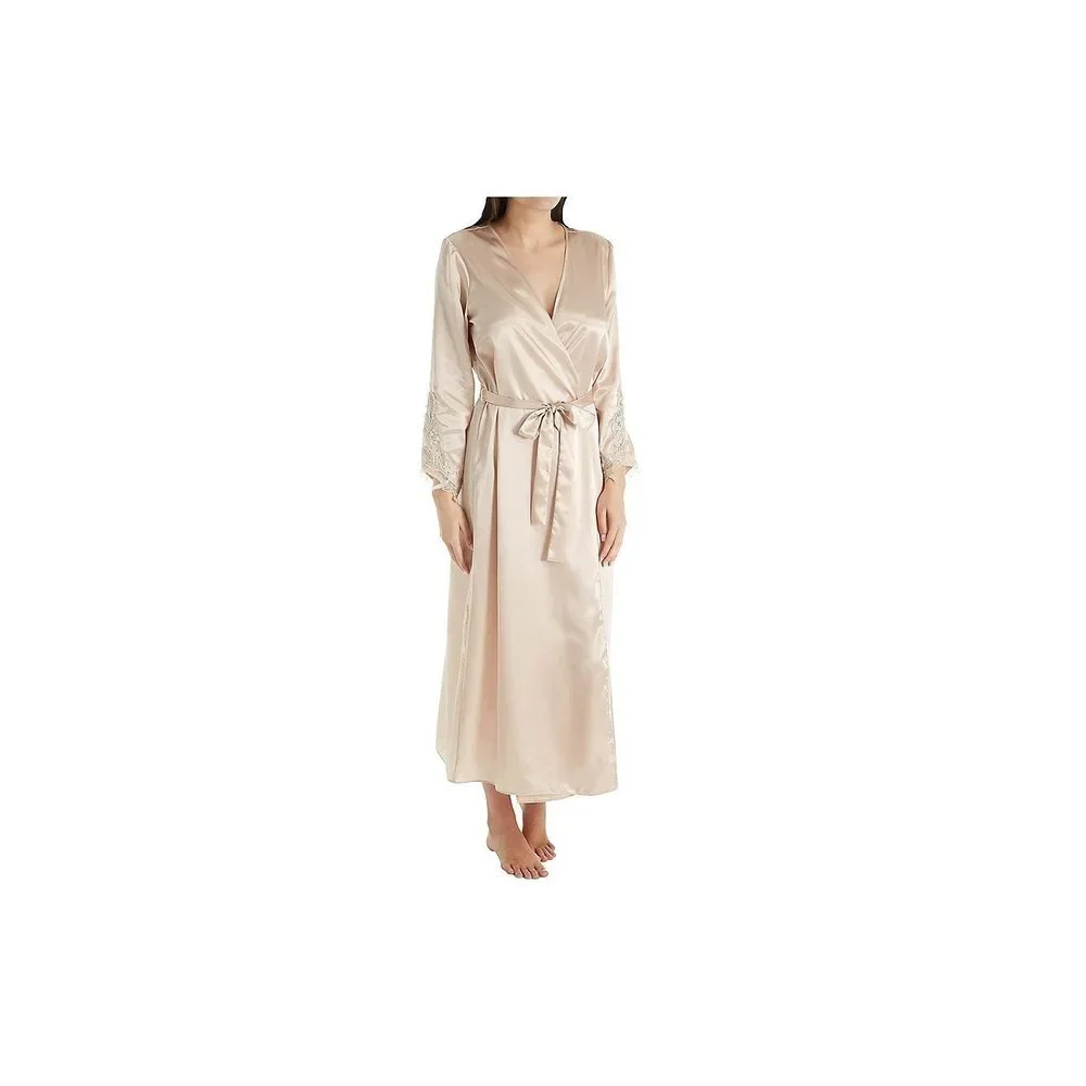 Flora Nikrooz Women's Stella Robe, Almond, Small/Medium